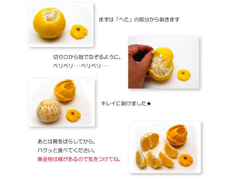 黄金柑の食べ方