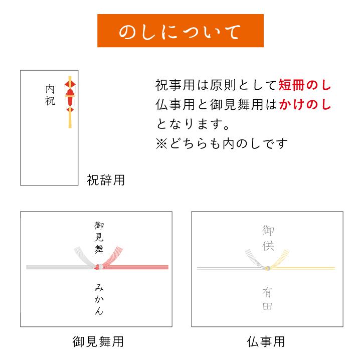 のしサービスのご案内