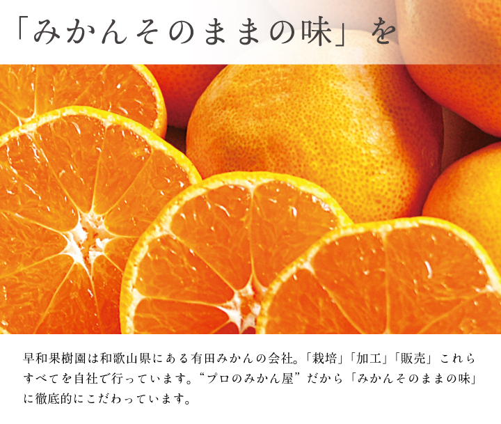 みかんそのままの味を味わえるゼリーです