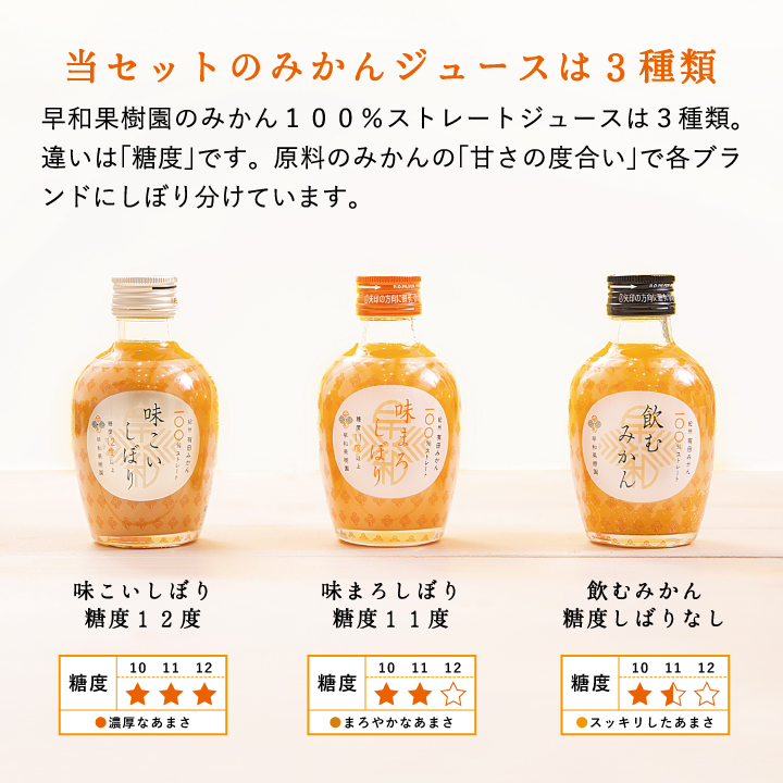 お中元におすすめの和歌山県産みかんジュースです。