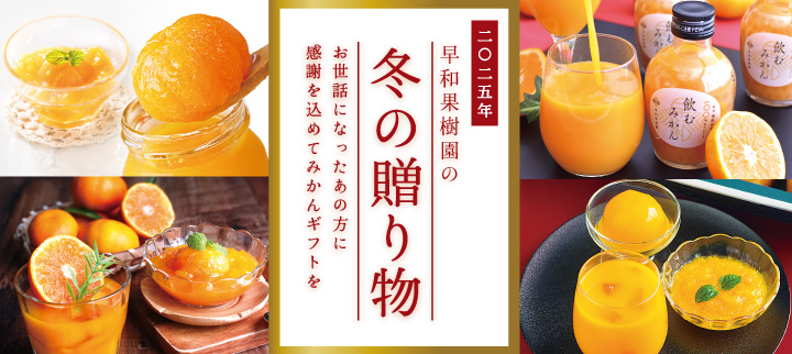 お歳暮ギフト特集2025｜有田みかんのジュースやゼリーなら早和果樹園