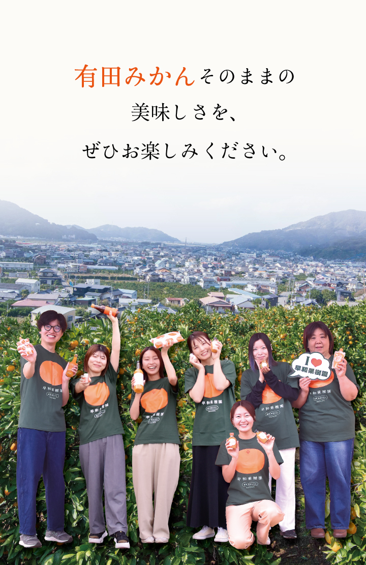 有田みかんの美味しさをぜひお楽しみください