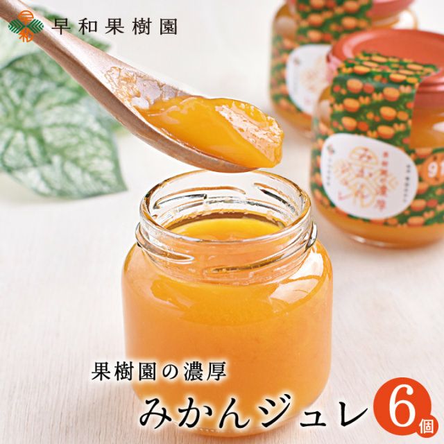 高級ゼリー｜果樹園の濃厚みかんジュレ6個入【早和果樹園】