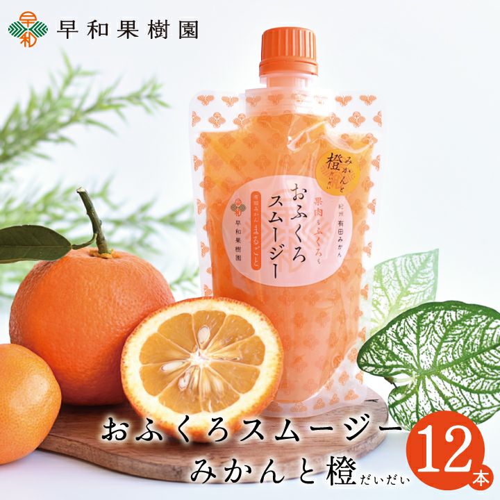 早和果樹園 おふくろスムージー みかん 20個セット 御中元 お土産 有田みかん 甘さ控えめゼリー飲料ならおふくろスムージー橙【早和果樹園】