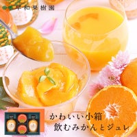 プレゼントにおすすめのジュースならかわいい小箱飲むみかんとジュレ