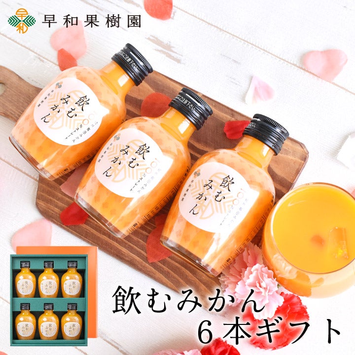 無添加ジュースギフトなら飲むみかん6本ギフト